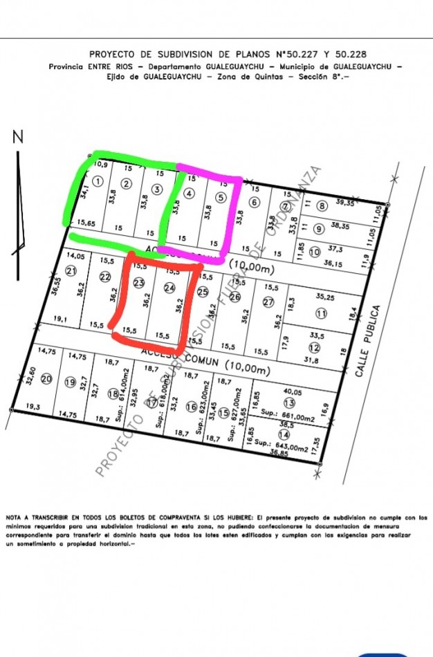 Terreno zona Urquiza al oeste